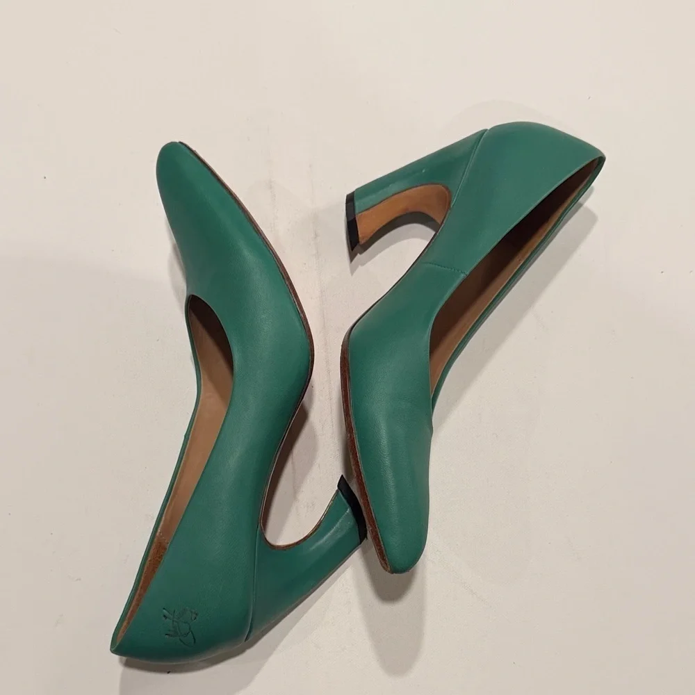 John Fluevog Teal Women's Heels